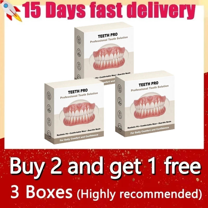 Comfortable Realistic Silicone Dentures for a Bright Smile