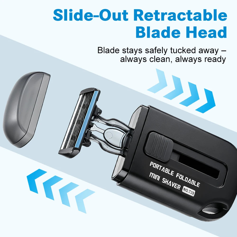 Retractable Portable Manual Razor for Travel