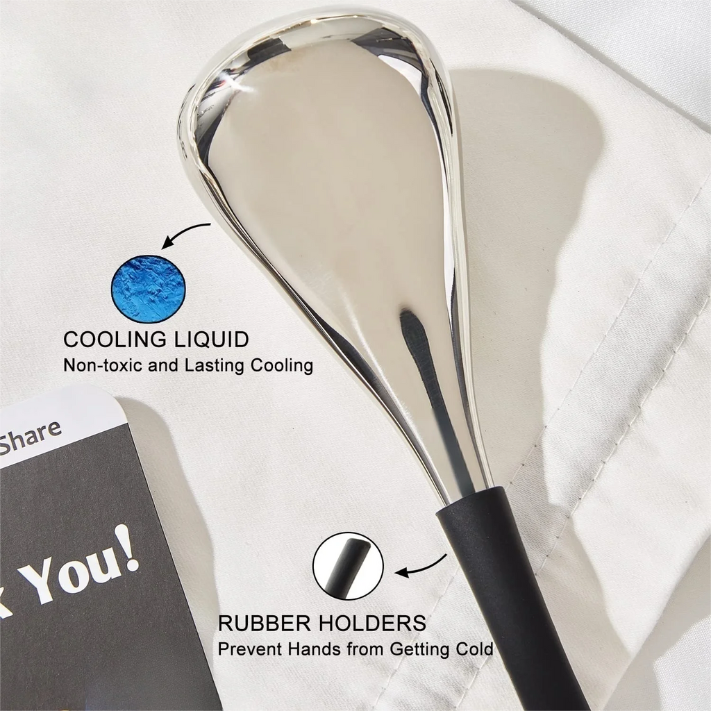 Stainless Steel Cooling Facial Ice Globes for Puffy Eyes and Skin