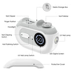 4-in-1 Electric Nail Clipper and Polisher Set