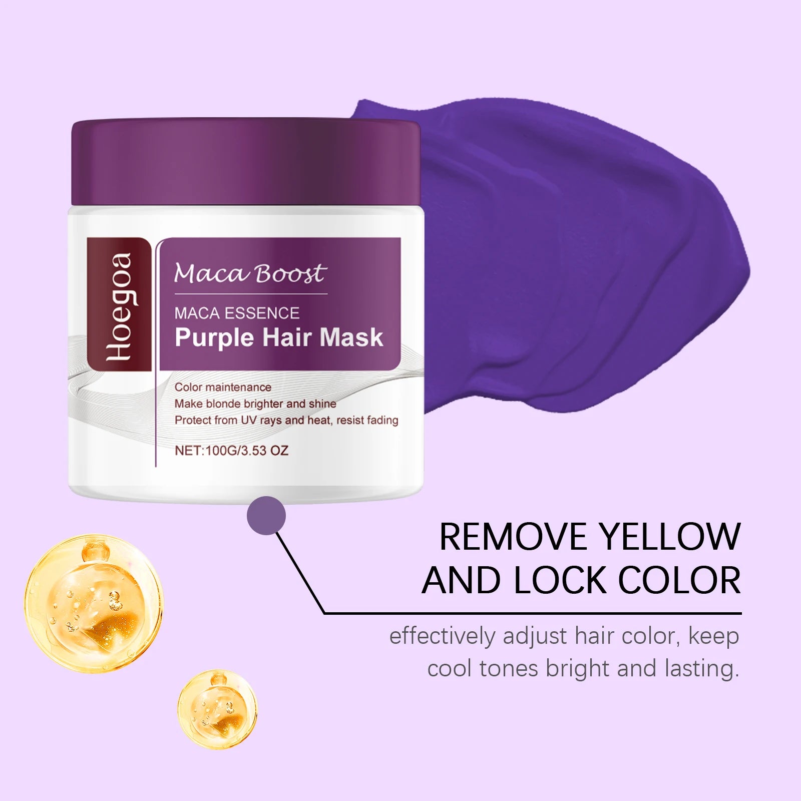 Purple Toning Hair Mask and Shampoo Set for Blonde Hair - 11