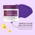 Purple Toning Hair Mask and Shampoo Set for Blonde Hair