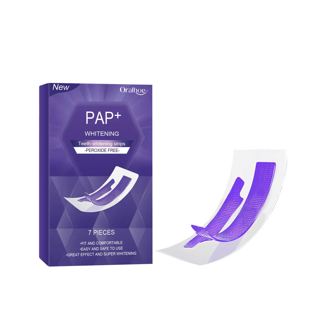 Peroxide-Free Teeth Whitening Strips for Sensitive Teeth