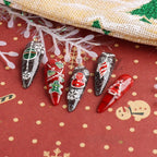 5D Embossed Christmas Nail Art Stickers