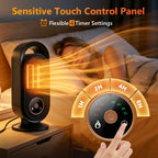 Portable Electric PTC Ceramic Desktop Space Heater with Timer