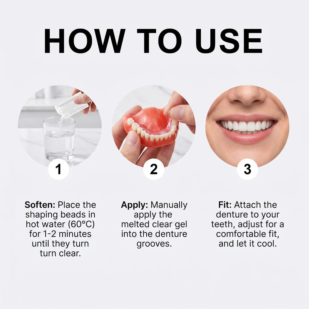 Comfort Fit Silicone Cosmetic Teeth Veneers for Realistic Smile