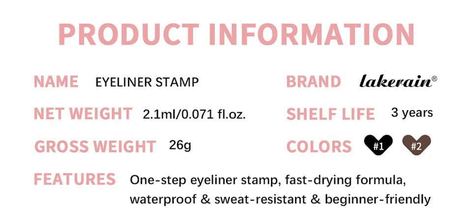 Waterproof Winged Eyeliner Stamp for Beginners - 17