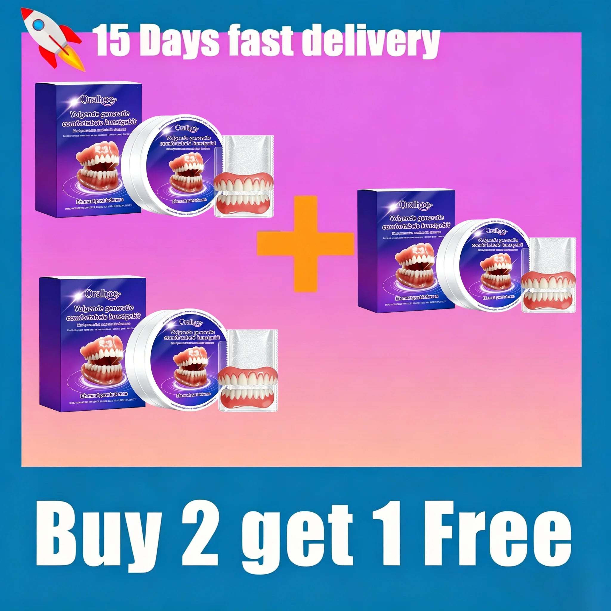 Instant Snap-On Silicone Denture Kit for Natural Looking Smile - 9