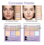 Multi-Shade Face Concealer and Color Correction Palette