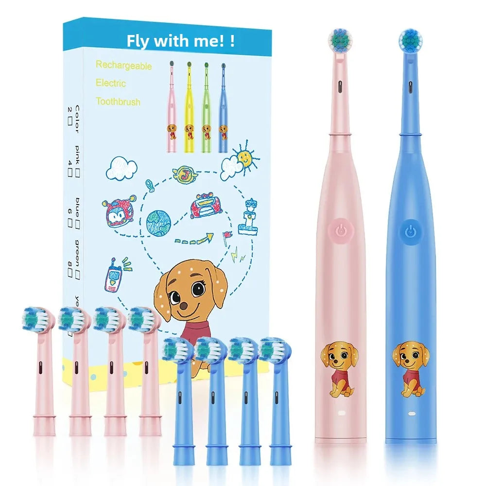 Rechargeable Rotating Electric Toothbrush for Kids - 1