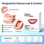 Comfort Fit Silicone Dentures Upper and Lower Set