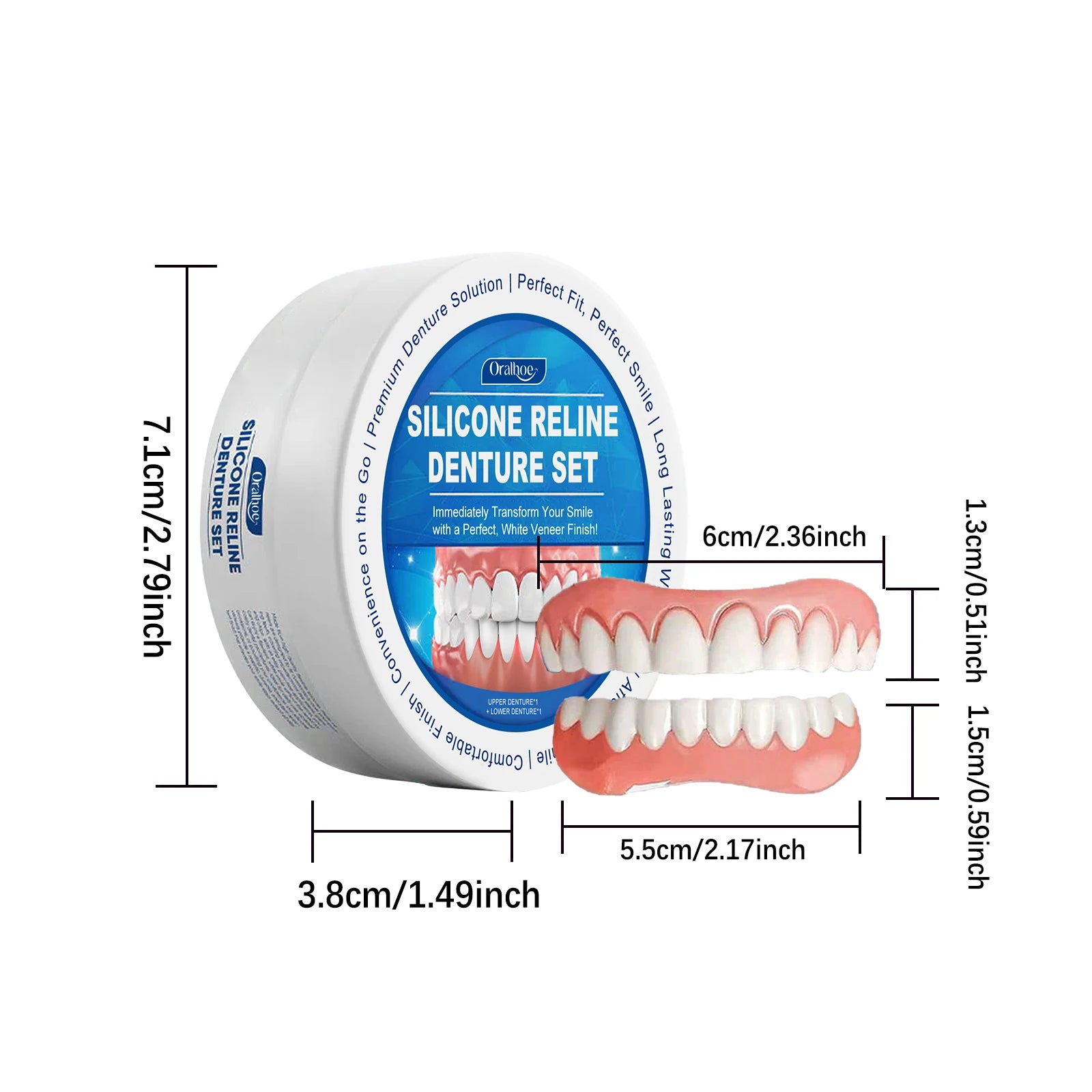 Temporary Silicone Denture Reline and Repair Kit - 10