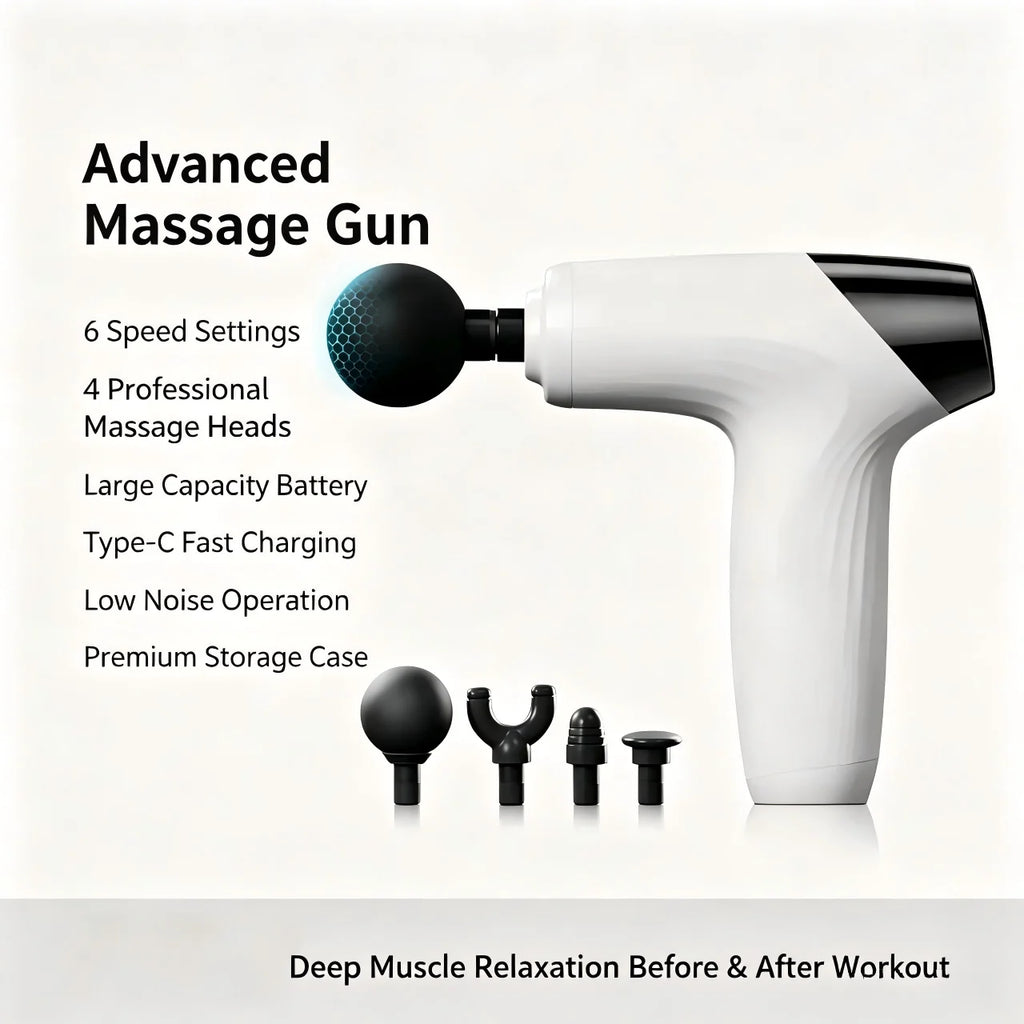Portable Deep Tissue Percussion Muscle Massage Gun