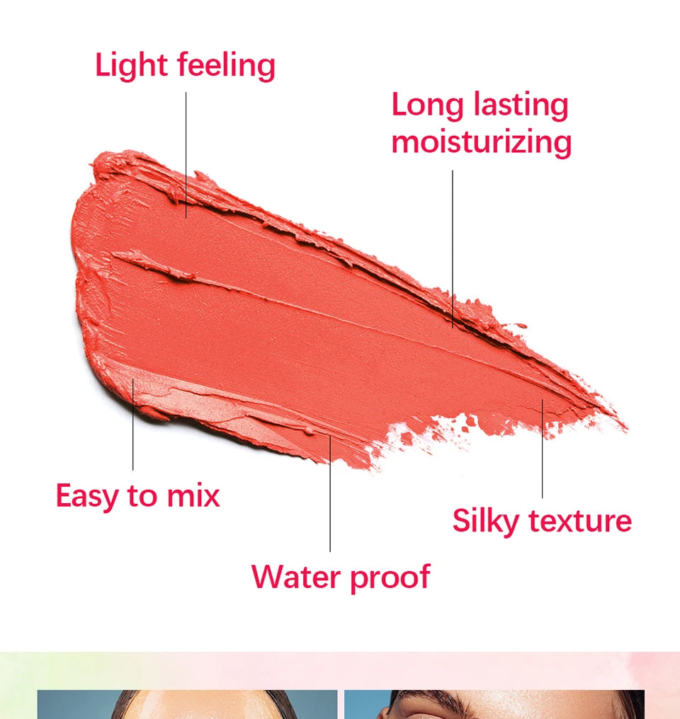 Matte Cream Blush and Lip Tint Stick - 21