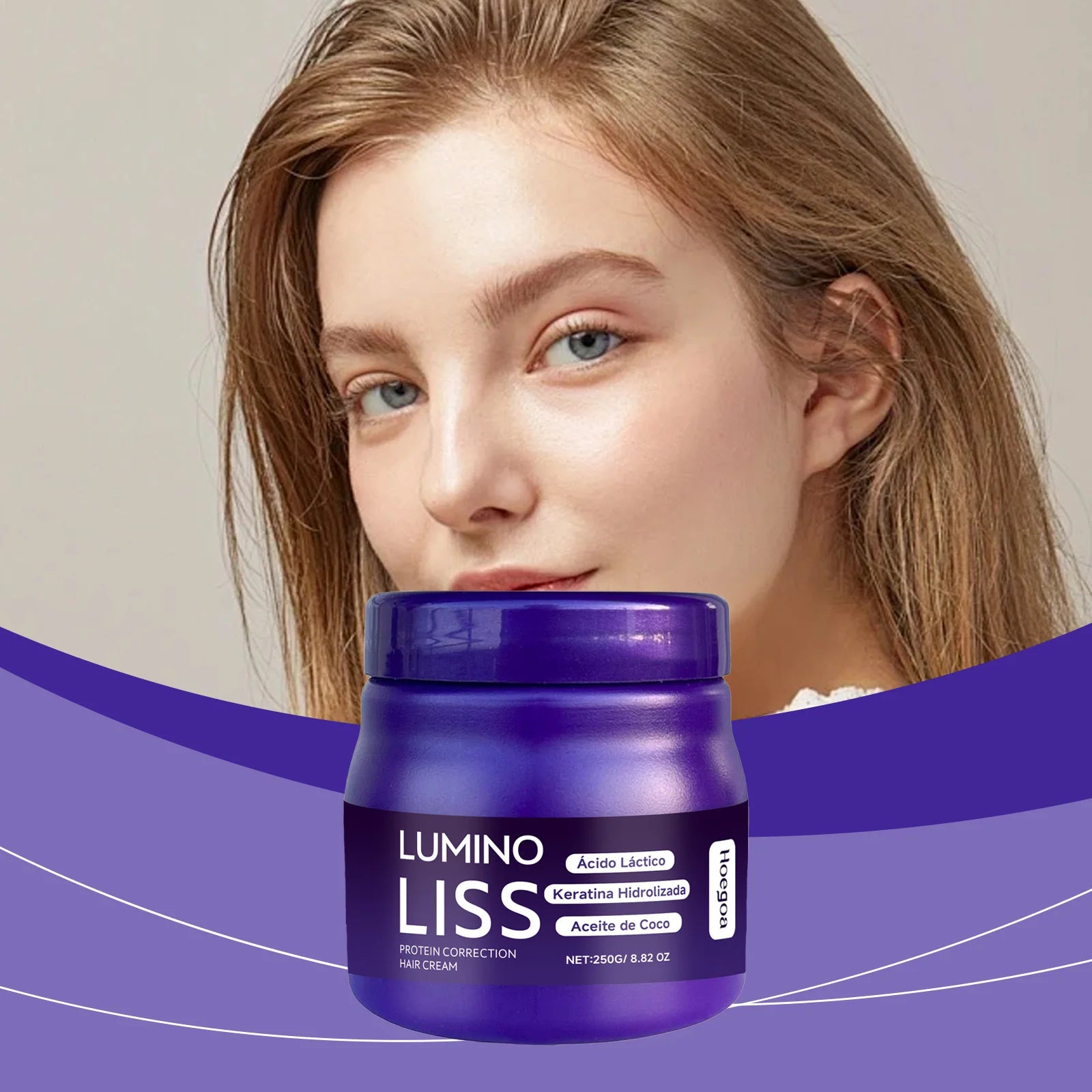 Protein Hair Straightening and Smoothing Repair Cream - 3