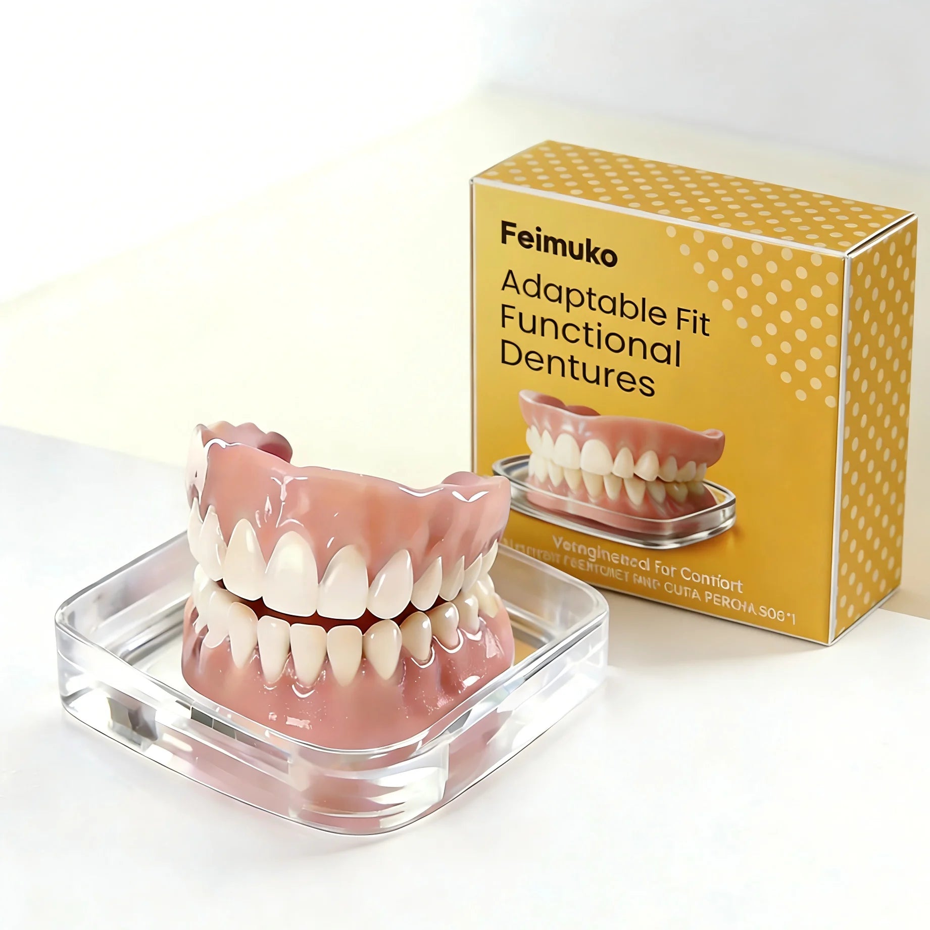 Silicone Cosmetic Denture Set for Instant Smile Confidence