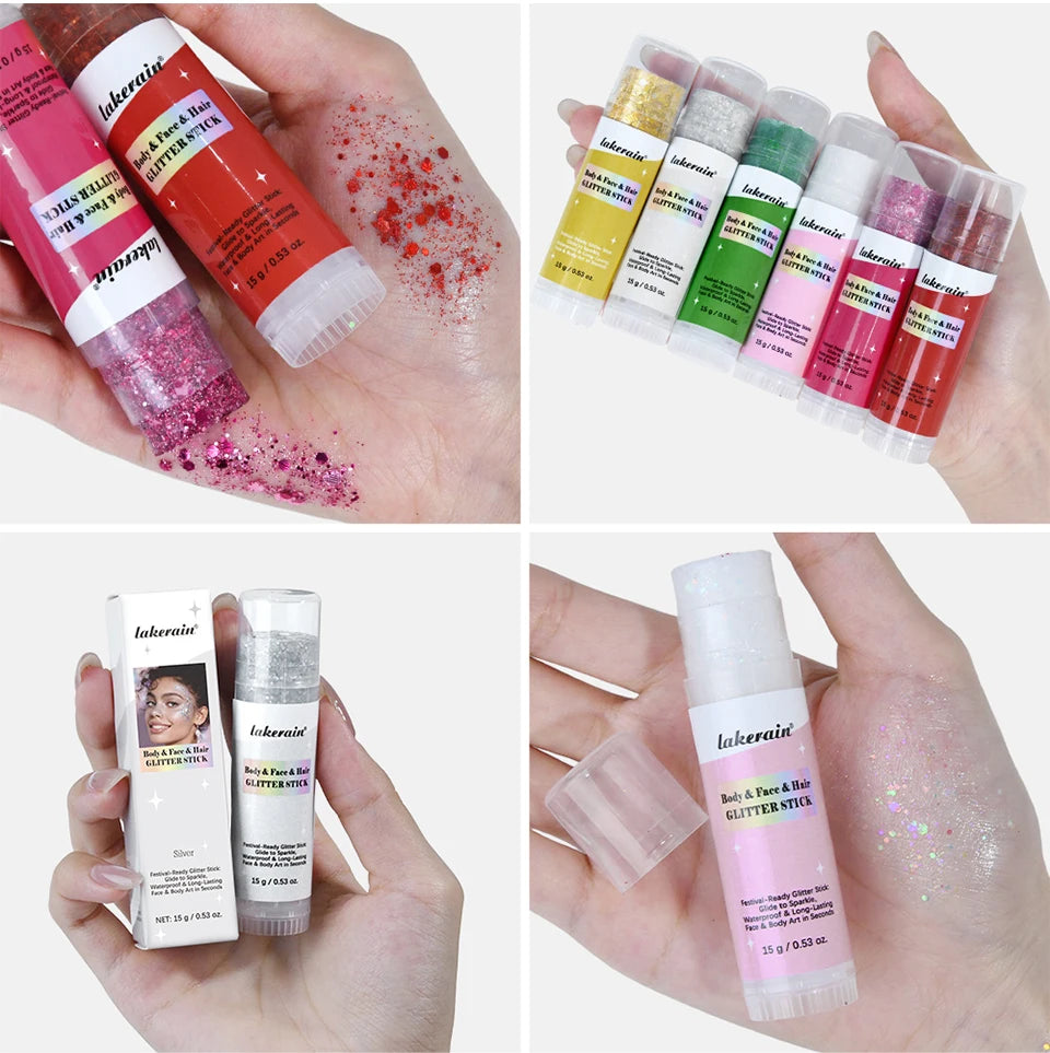 Waterproof Glitter Shimmer Stick for Face and Body
