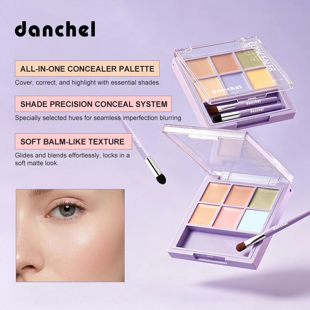 Multi-Shade Face Concealer and Color Correction Palette