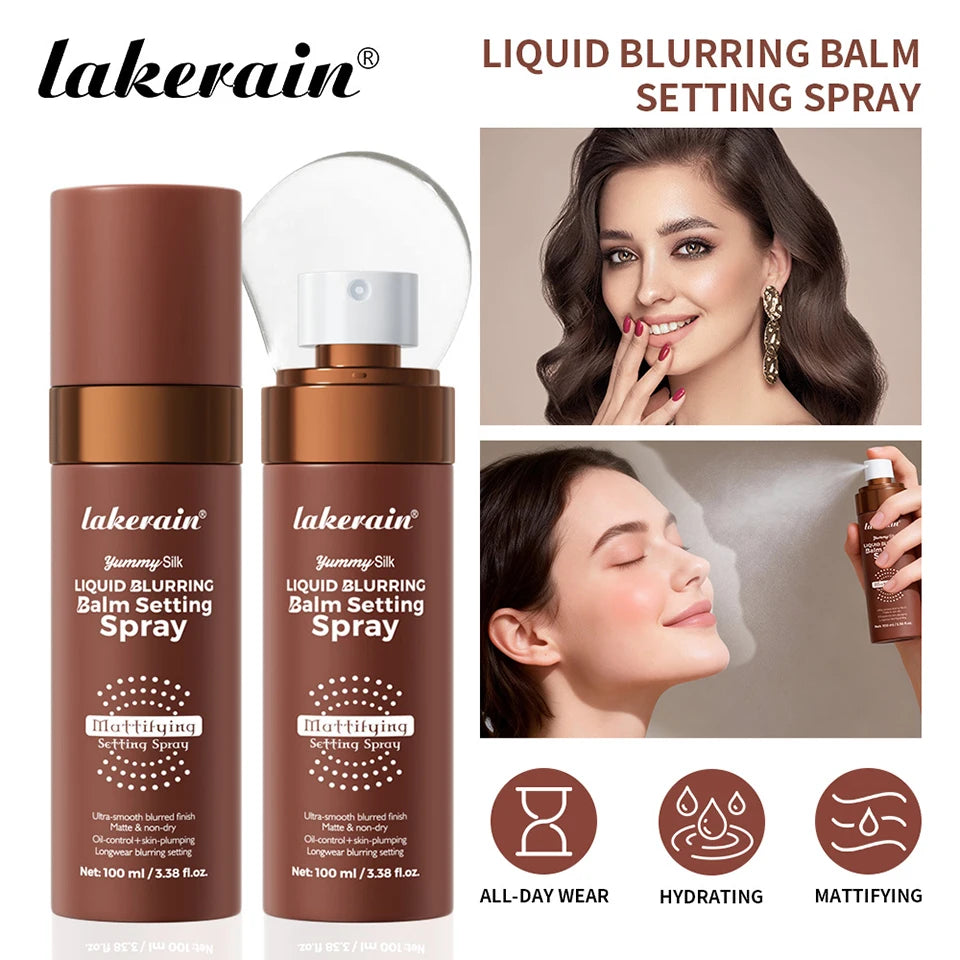Long-Lasting Oil Control Liquid Blurring Matte Makeup Setting Spray - 7