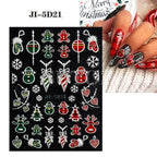 3D Christmas Cartoon Nail Art Sticker Decals