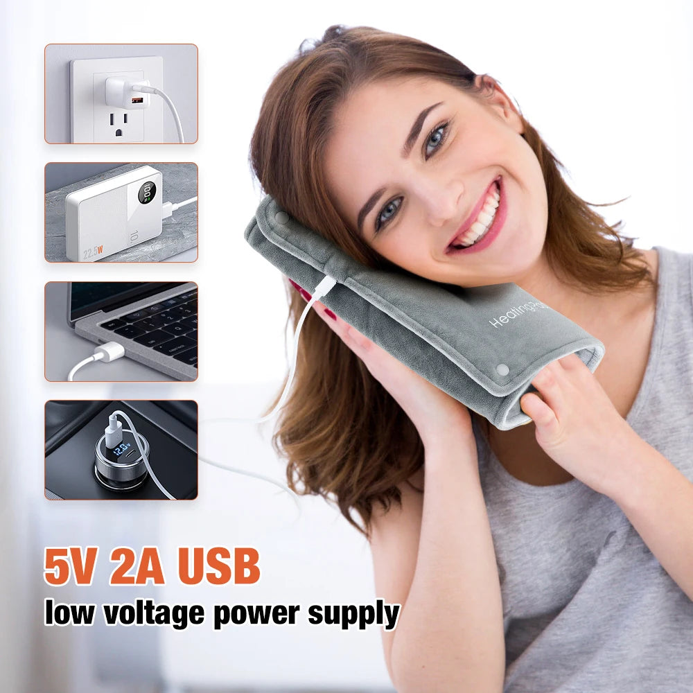USB Graphene Heated Hand Warmer and Body Heating Pad