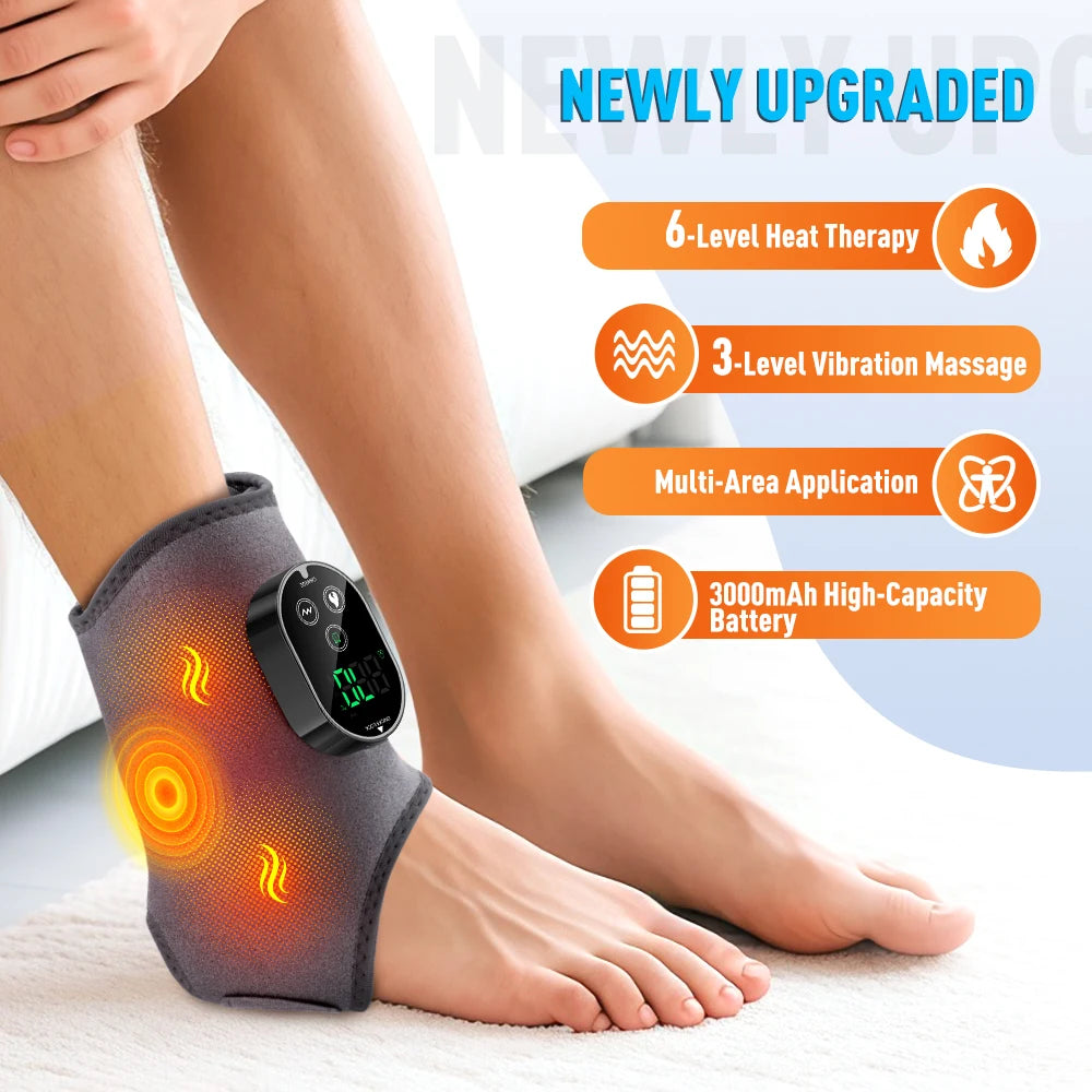 Heated Vibration Ankle and Calf Massage Wrap