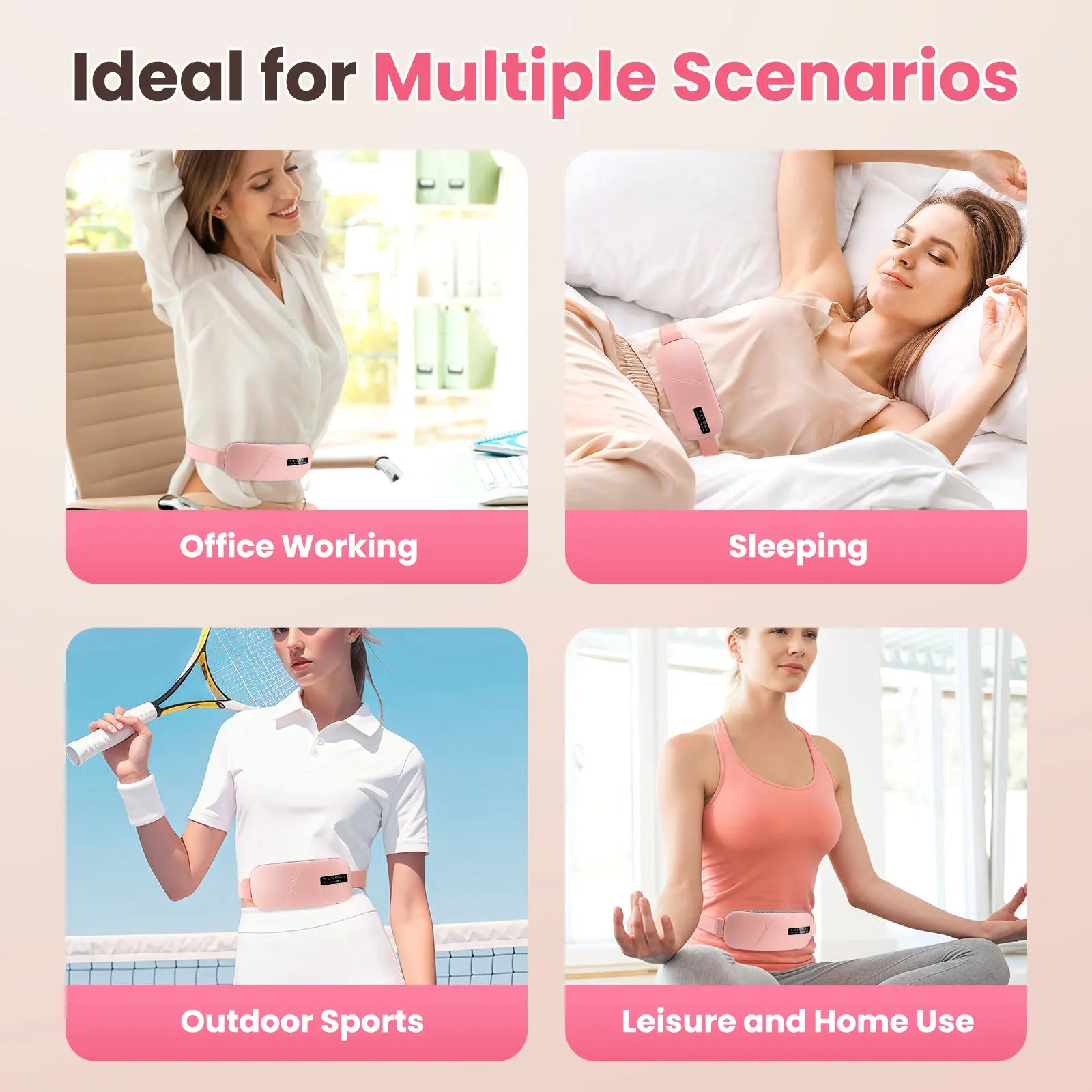 Portable Menstrual Heating Pad with Vibration Massage - 13