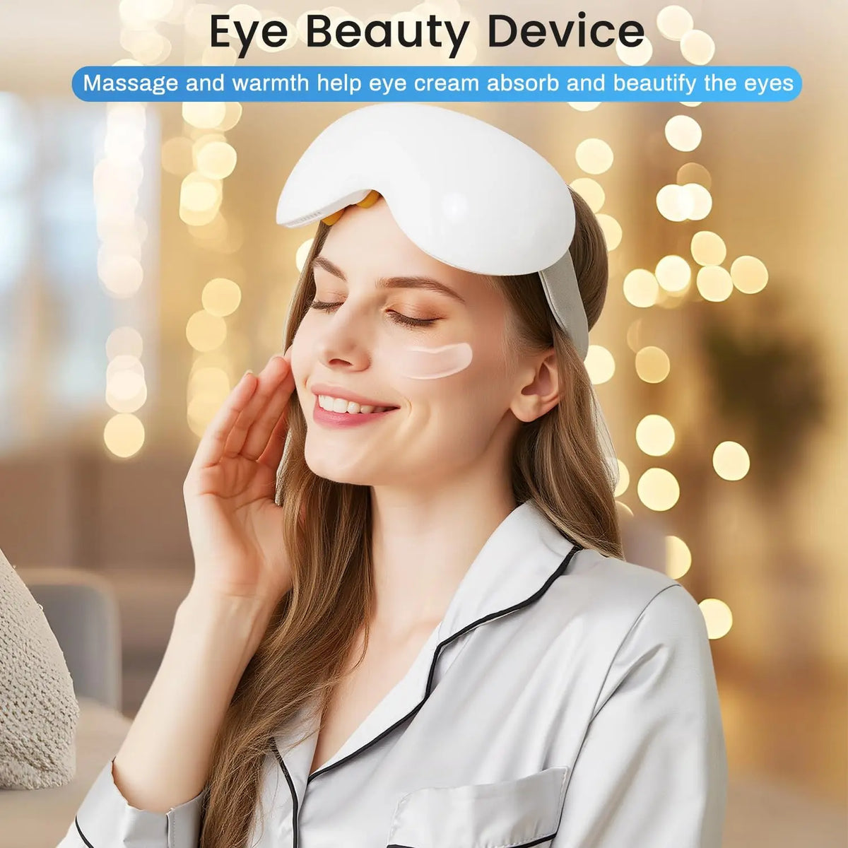 Smart Cooling Eye Massager with Vibration for Stress Relief