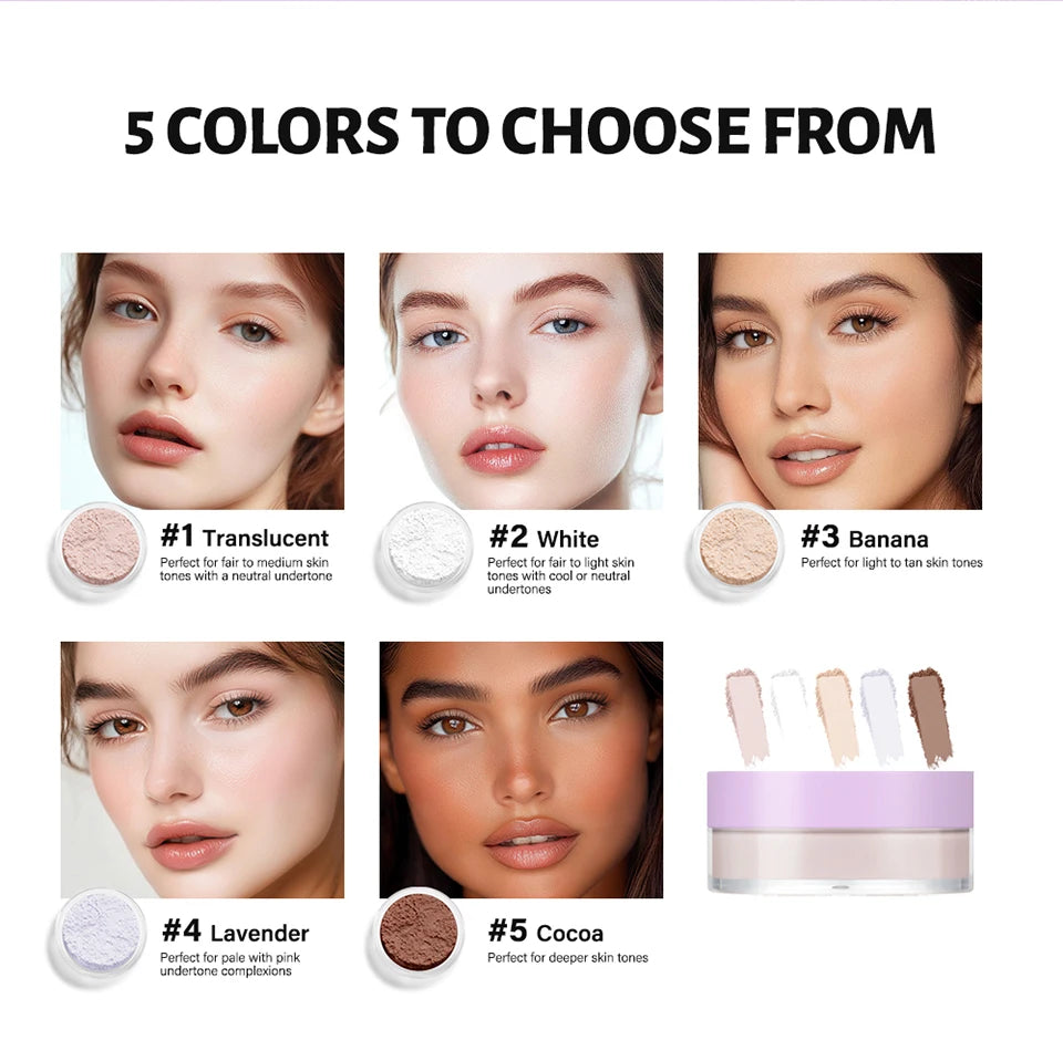 Matte Long-Lasting Waterproof Baking and Setting Powder