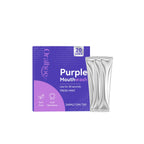 Portable Single-Use Purple Mouthwash Sachets for Fresh Breath