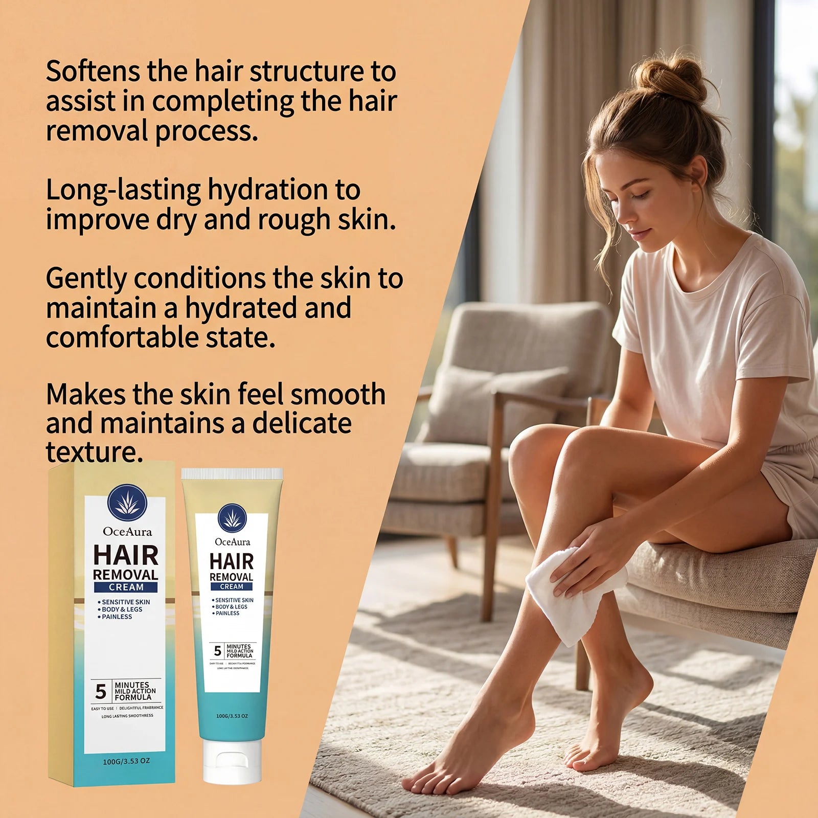 Painless Hair Removal Cream for Body and Sensitive Skin - 11
