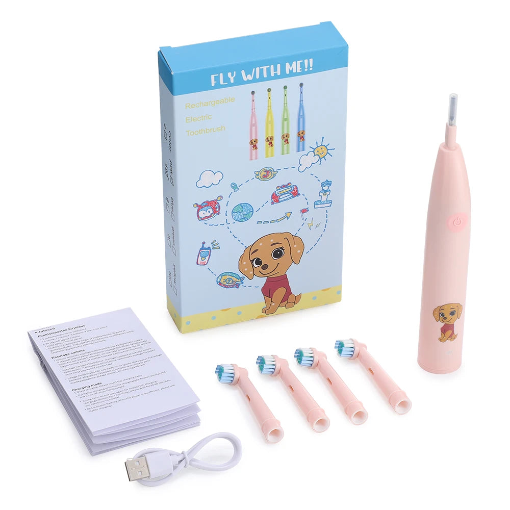 Rechargeable Rotating Electric Toothbrush for Kids