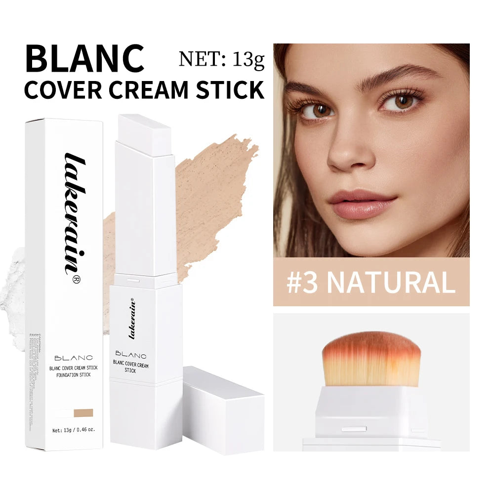 Creamy Tone-Adapting Foundation Stick with Built-in Brush - 1