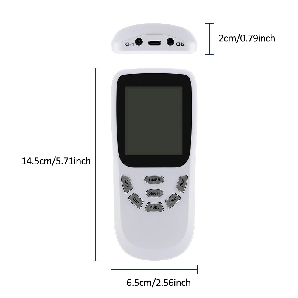 36-Mode Rechargeable TENS & EMS Muscle Stimulator Massager - 12