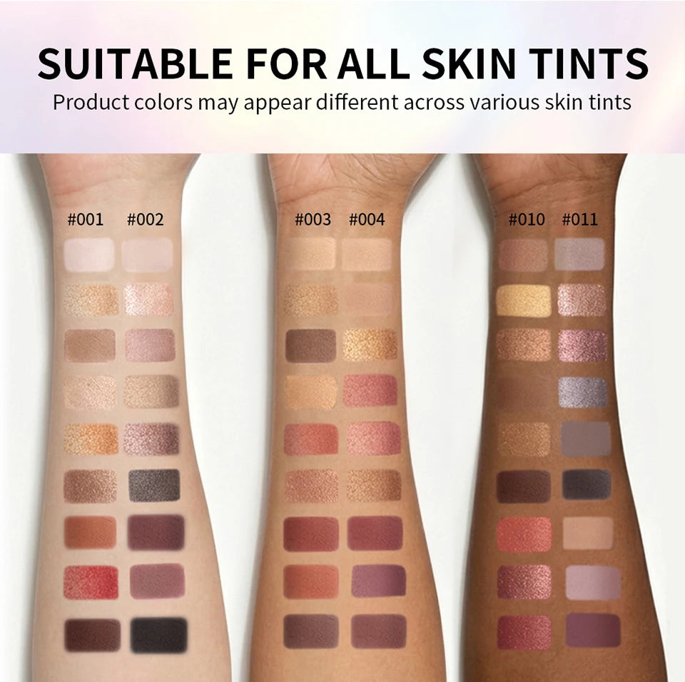 9-Shade Matte and Shimmer Eyeshadow Palette - 14