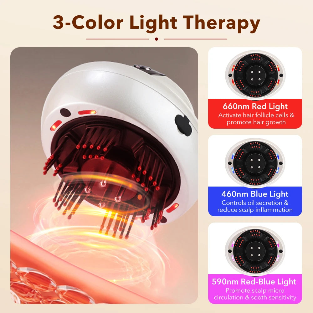 Electric Scalp Massager and Essential Oil Applicator Comb