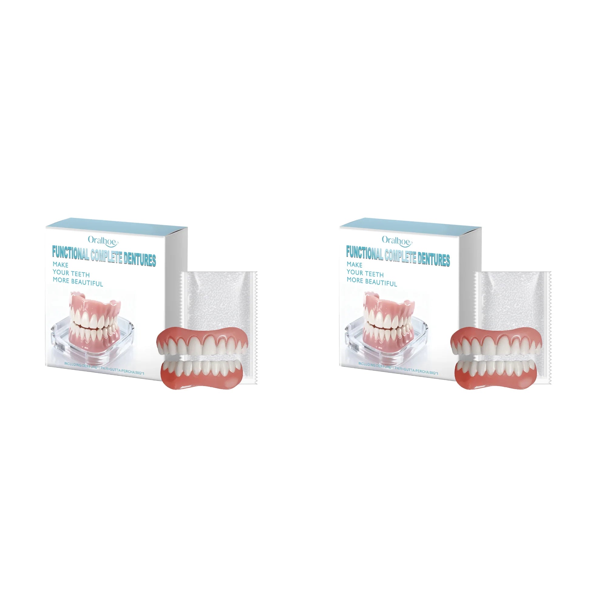 Cosmetic Denture Set for Temporary Smile Enhancement - 15