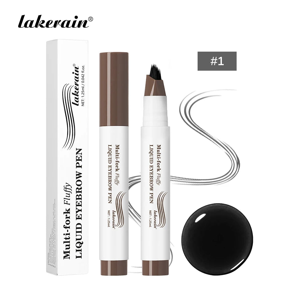 Waterproof Multi-Fork Liquid Eyebrow Pen for Natural Brows - 22