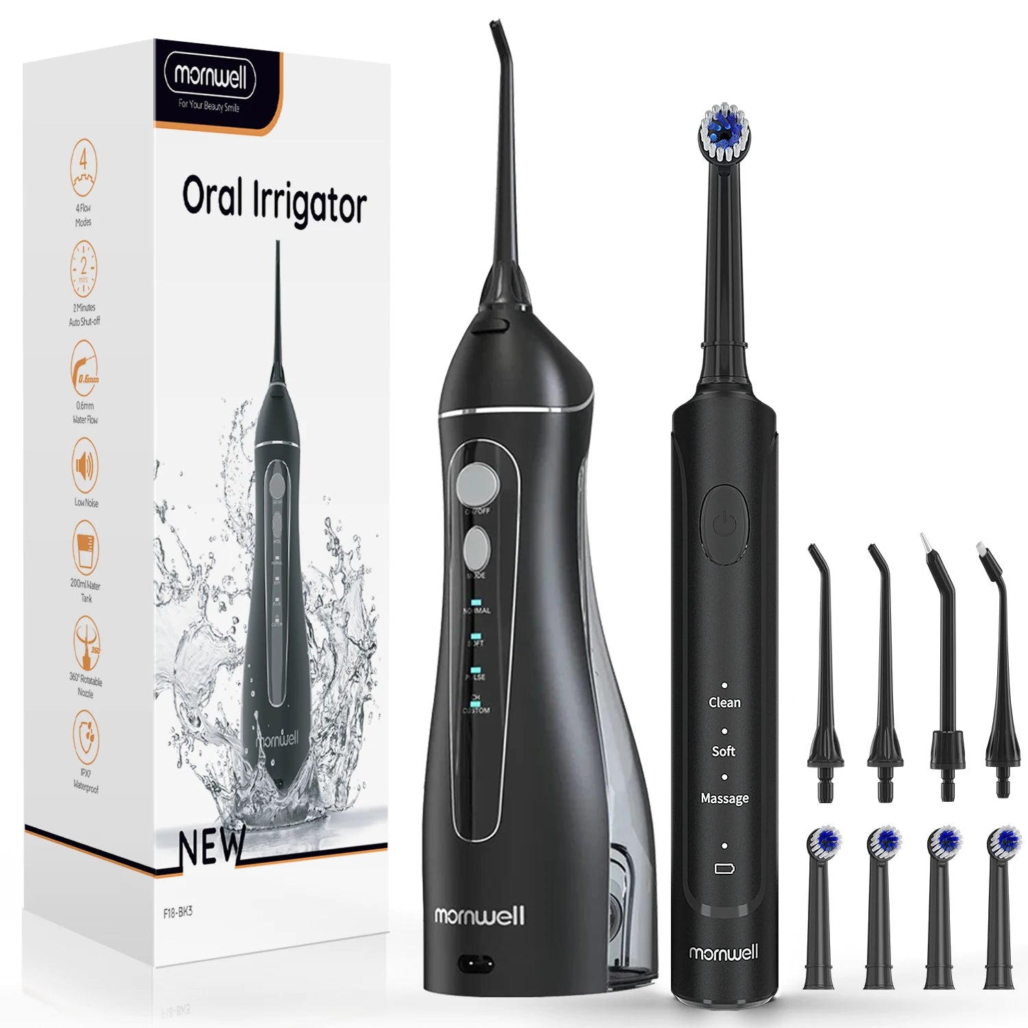 Electric Water Flosser and Rechargeable Toothbrush Set - 16