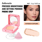 Oil-Control Pressed Powder with Mirror and Phone Stand