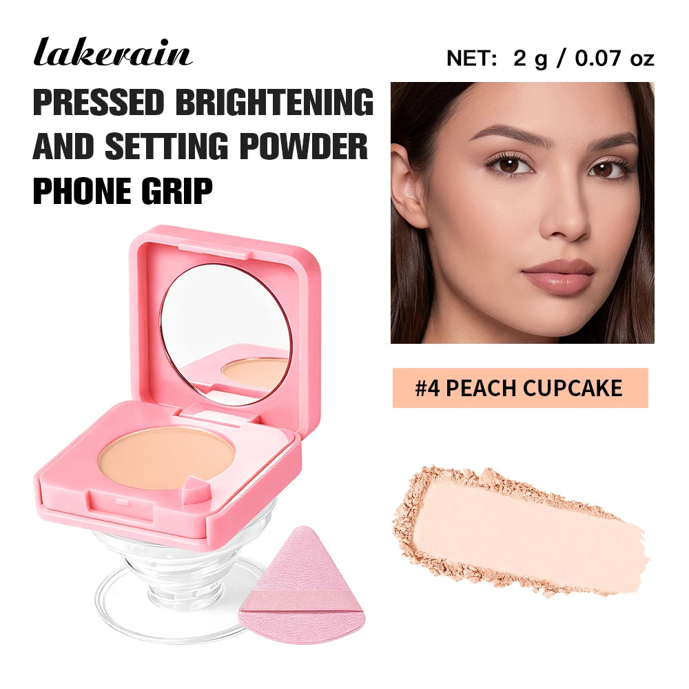 2-in-1 Oil-Control Pressed Setting Powder with Integrated Phone Grip