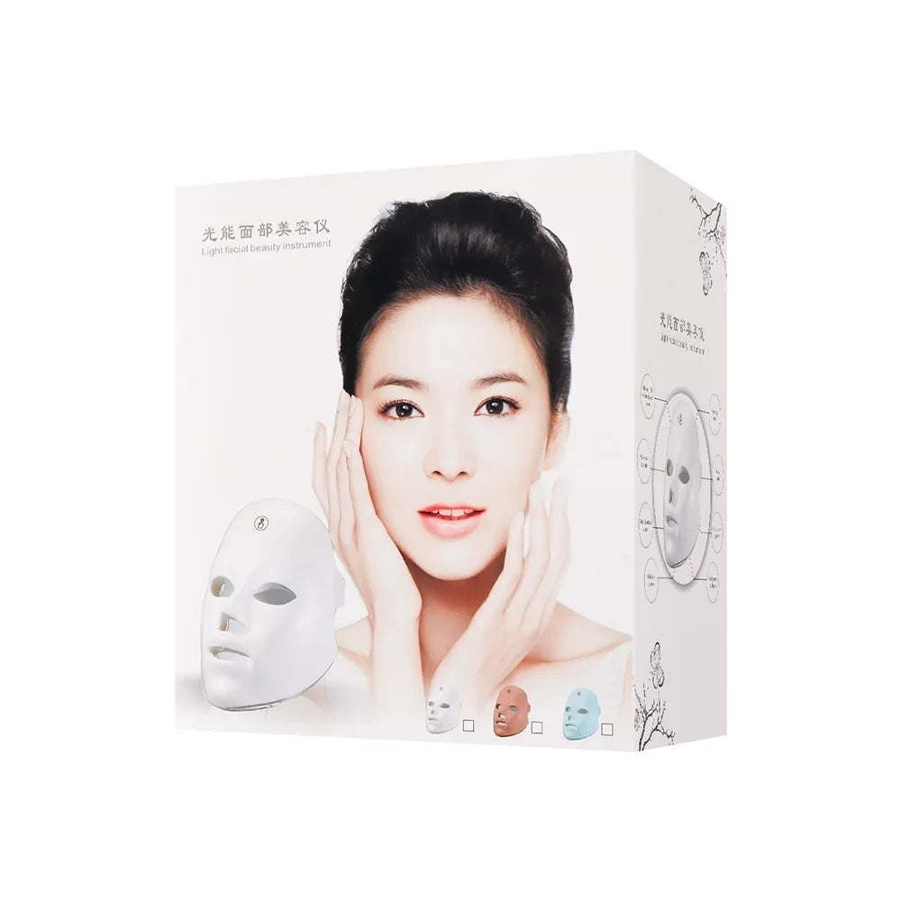 7-Color LED Light Therapy Facial Mask for Skin Rejuvenation