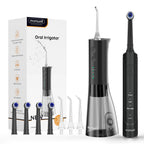 Portable Electric Water Flosser and Sonic Toothbrush Oral Care Kit