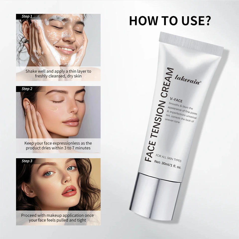 Instant Firming Face Tension Cream for Smooth Makeup Base