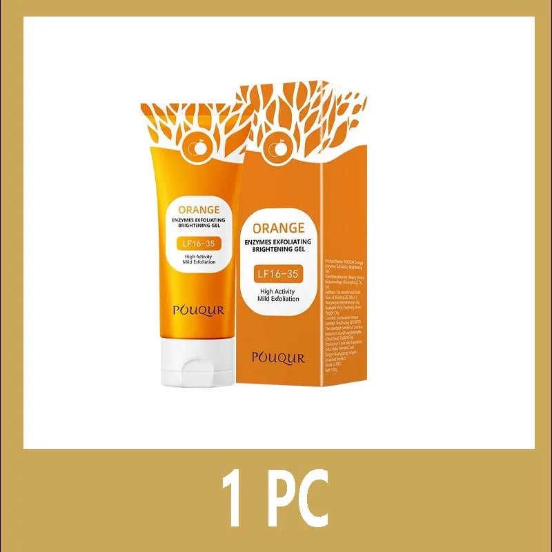 100g Orange Enzyme Exfoliating Gel for Face Brightening & Smoothing - 10
