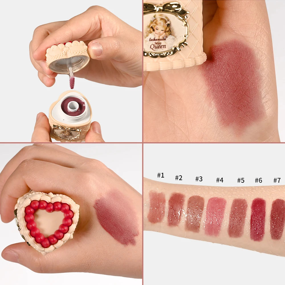Velvet Matte Strawberry Lip Cream for Long-Lasting Hydration - 4