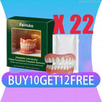 Natural Looking Cosmetic Silicone Denture Set for Upper and Lower Teeth