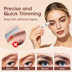 2-in-1 Electric Eyebrow and Nose Hair Trimmer