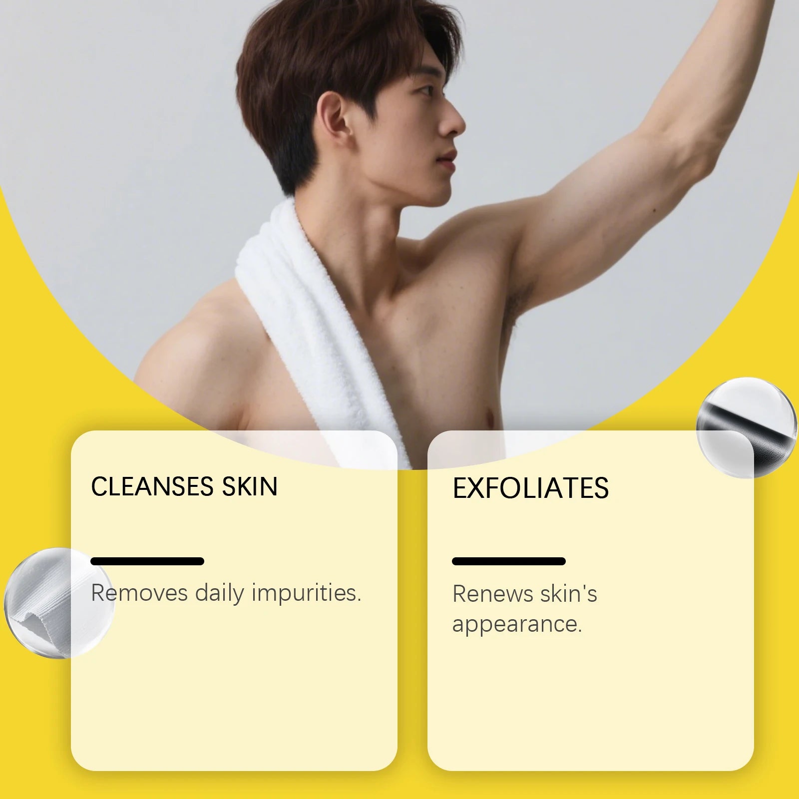 Exfoliating Lemon Scented Bath Sponge for Daily Body Cleansing - 8