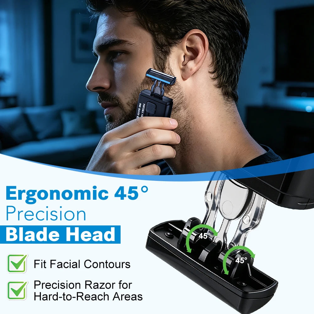 Retractable Portable Manual Razor for Travel